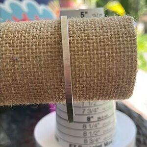 Monet Sleek Silver Bangle Bracelet